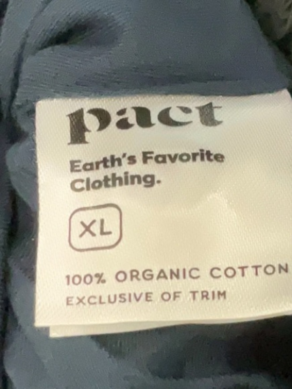Pact Sunset Lightweight Organic Cotton Easy Dress French Navy Size XL - Picture 6 of 7